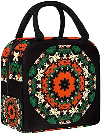 Ornamento Backment Paint Lunchag Bag Box Bag Picnic Bag ao Outdoor School Viagem Comida Comida Combate Sacos Cooler