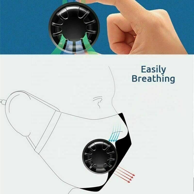 Máscara facial de ventilação do algodão azul marinho azul-marinho e lavável/anti-Fogo, filtros faciais com 2 pm2.5 de filtros por 24/7 loja