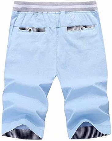 Big Boy's Casual Shorts Summer Cotton Classic Fit Drawstring Cauda de praia de cintura com bolsos