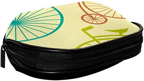 Bolsa de higiene pessoal, bolsa de cosméticos de maquiagem para homens, desenho animado de bicicleta colorida