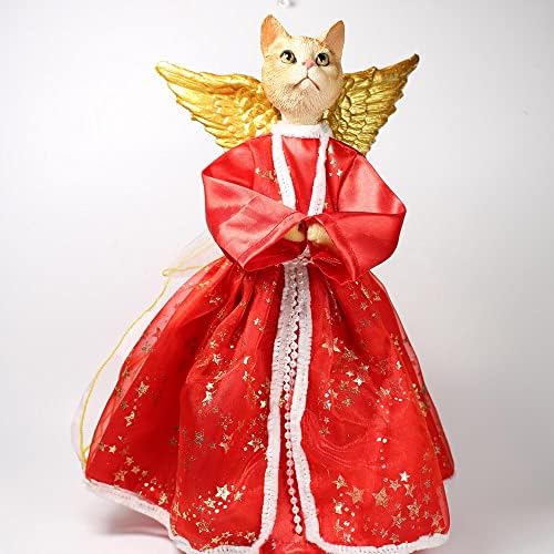 Tampo de Natal de gato de gato de gato vermelho shorthair vermelho