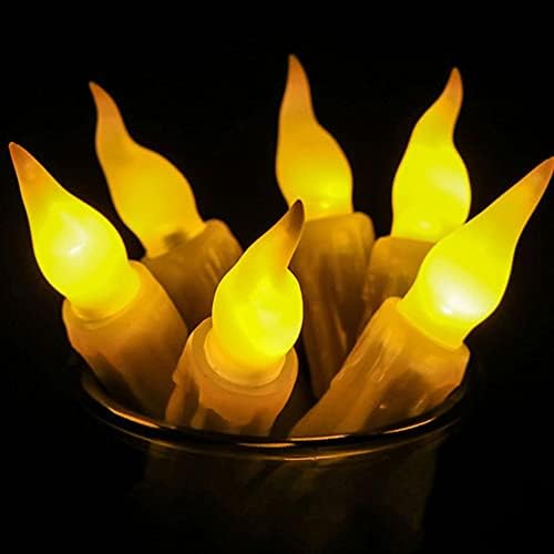 Eioflia Controlador Remoto LED Velas sem fio sem chamas LED Candle Warm White Flame Candles com controle remoto 7pcs