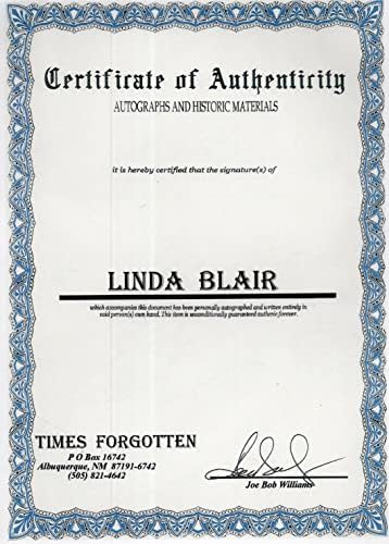 Linda Blair 8 polegadas x 10 polegadas autógrafos jb