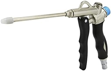 Qwork ar-pistola de sopro, duas vias Pneumática compressor de fixação da ferramenta de fixação Pun com fluxo de ar ajustável e bico