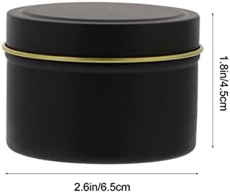 Alipis 12 PCs 4 Case Aromaterapia Tin Beads Garas de armazenamento de cozinha Doces de metal com Oz Gifts Mini Tinplate Seled Round