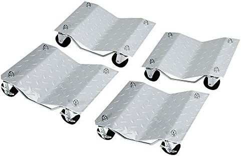 Tuffiom Car Dolly 4-Pack, roda pesada Dolly veículo Patins com capacidade de 1500 libras, conjunto de 4