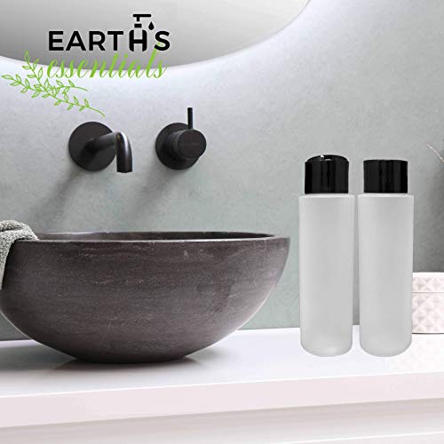 Earth's Essentials 2 Pack Pack Recarregável 16 onças HDPE Squeeze Garrafas com Stand On the Cap Dispenser Tops Great