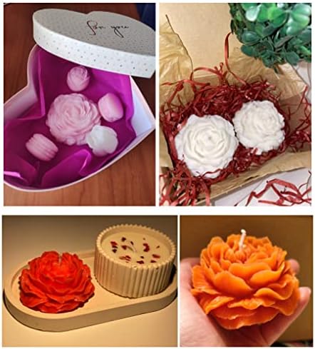 Moldes de vela de flores peônias de Goodtake, moldes de sabão para fabricação de velas, molde de silicone moldes de