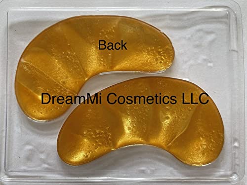 Dreammi 300 Pares Gold Powder Gel Collagen Eye Pad Máscara, Push -de -círculo escuro da ruga anti -envelhecimento, Remova