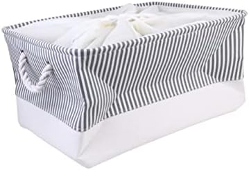 Zerodeko para bins de cesta de função multifuncional Cubo manuseio padrão algodão cinza xxcm Livros