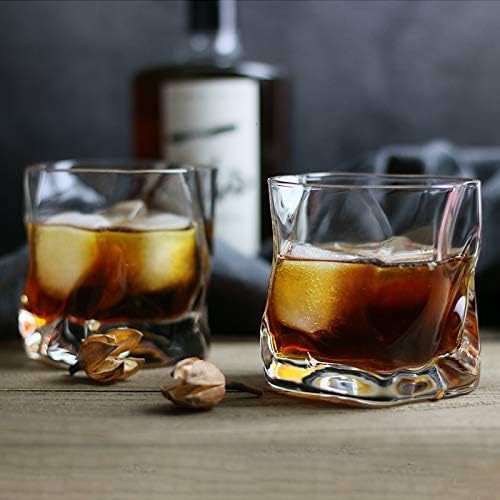 Óculos de uísque 11oz rochas copos antiquados de vidro de vidro de vidro bebendo copos de bourbon scotchs bourbon amantes de coquetéis antigos/copos de estilo para bourbon/rum