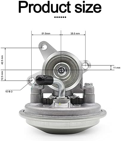 Aulink 904-807 Bomba de vácuo compatível com 1992-1993 Ford F-150 F-250 F-350 / E150 E350 E250 Econoline / E350 Econoline