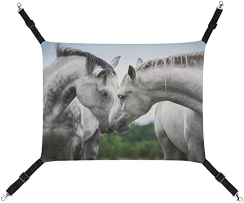 Hammock Cat White Horse Cat Beda Janela de gaiola Salvando o espaço para animais de estimação para pequenos animais de estimação