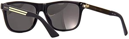 Gucci GG0687S - 002 Óculos de sol pretos com lente polarizada cinza 57mm