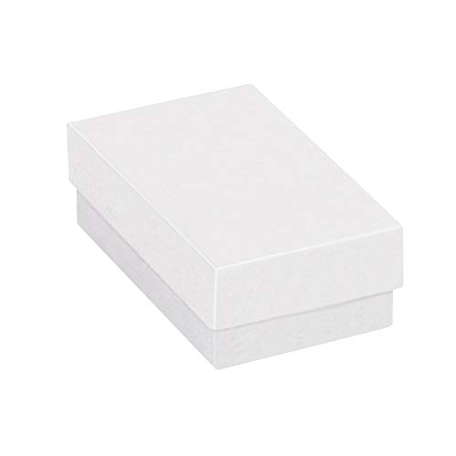 Caixas rápidas BFJB211W Caixas de jóias, 2 1/2 x 1 1/2 x 7/8 , branco