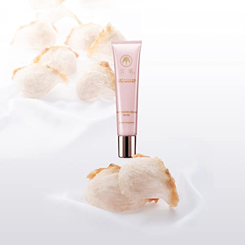 Bi-Su Rose Hunidade Creme de mãos com essência de ninho de pássaros para textura lisa seca e sedosa, hidratação instantânea, Mantenha a mão macia, Japão Experiência luxuosa de cuidados com a pele, amante de rosas de rosa 1,41oz, 40g