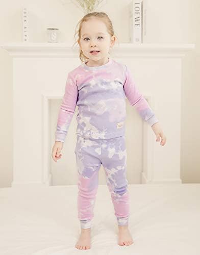 Vaenait baby 12m-12 crianças crianças meninas meninas algodão cajama de roupas de dormir em fit sung 2pcs pjs