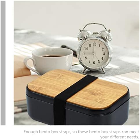 Zerodeko Bento Box Home 6pcs Elastic Bands Outdoor Bento lancheira Bento Caixa de Bento Correção de Correias de Almoço Seamento de