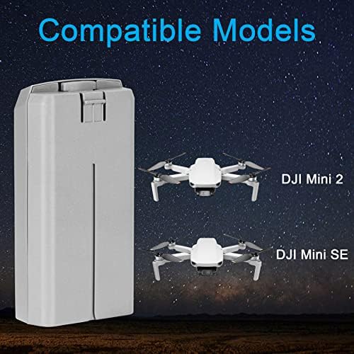 Bateria de voo inteligente dooioo para DJI Mini 2, DJI Mini 2 Bateria de vôo inteligente 2400mAh Substituição Sobrecorrente acessório de bateria de bateria para DJI mini 2 Series