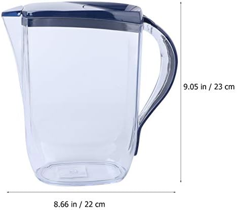 Jarro de vidro jarro de vidro jarra de água plástica com tampa de água fria chaleira bebida jarro de jarro de água para