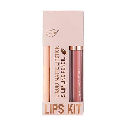 Instinto de preenchimento Plumping Lip Gloss non stick copo lipliner lipliner combinando lipstick Velvet lipliner integrado à prova d'água e durável Conjunto de maquiagem labial de gloss