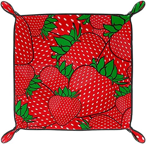 Summer Strawberries Padrão Vermelho para Office Equipment Storage Box