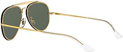 Óculos de sol Ray-Ban Unisex Gold Frame, Lentes Classic Green, 61mm