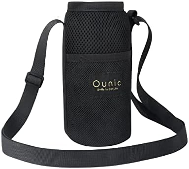 Saco de porta -damas de água OUNIC, suporte para bolsa de garrafas de água com correia ajustável, acessórios para garrafas de água adequadas