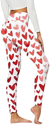 Oplxuo Womens Dia dos Namorados Leggings