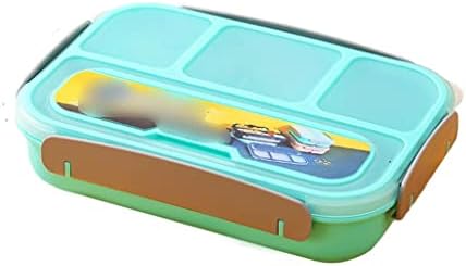 Lunhanas de caixa de bento de 1000ml de 1000 ml para crianças 4 compartimentos de alimentos recipientes de microondas Bento à prova de vazamentos