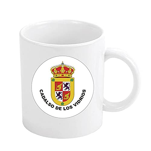 Astur Pins - Escudo de caneca dos óculos Madri - 350ml, 11 oz, xícaras de café, itens essenciais para casa, especialmente para café, chá, xícaras de novidade, xícara de cerâmica, presentes originais