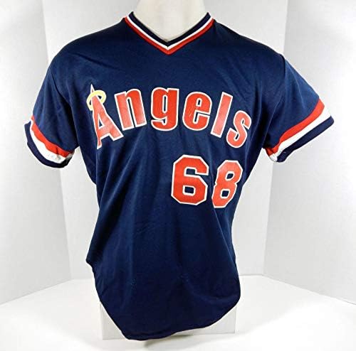 Midland Angels #68 Game usou a camisa da Marinha 48 DP04262 - Jerseys MLB usada para o jogo