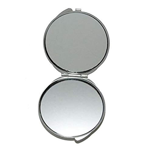 Espelho, espelho compacto, coco da costa da praia, espelho de bolso, espelho portátil