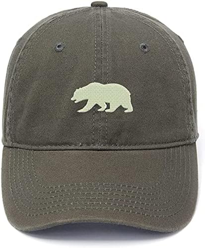 LypreRrazy Men's Baseball Cap Bear of California Borderyy Hat algodão Caps de beisebol casuais bordados