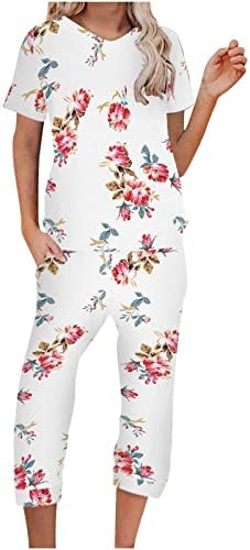 Calças femininas conjuntos de calças conjuntos de renda capri perna reta Fake Two Basic Fall Summer Summer Sets Roupas Fashion 1J