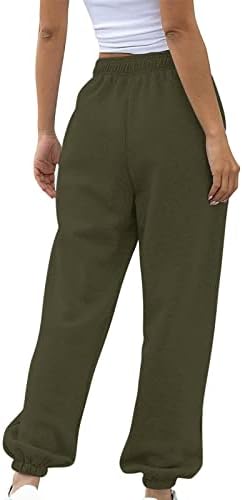 Calças de limpeza de tamanho grande para mulheres 4x Women Cargo Pants Casual Cintura Alta Cídhar