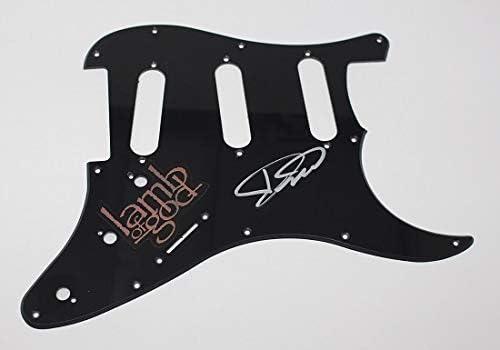 Cordeiro de Deus Ashes of the Wake Randy Blythe assinado Autografado Fender Stratocaster Guitar Pickguard Loa