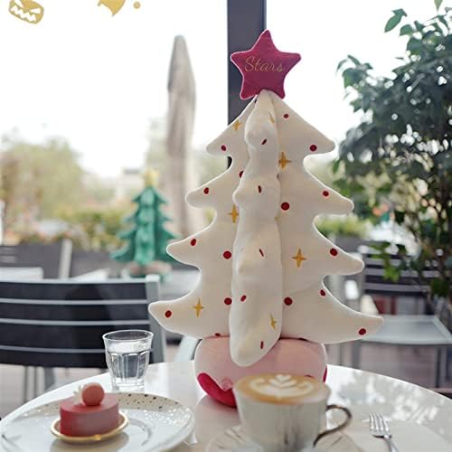 Jj yyds luxuosa árvore de natal brinquedo de brinquedo macio travesseiro de árvore de Natal rosa verde branco de natal casa decoração