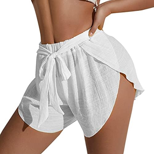 Shorts femininos para o verão casual de cintura alta