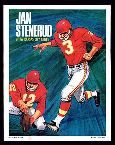 1970 Topps 10 Jan Stenerud Kansas City Chiefs ex Chiefs Montana St
