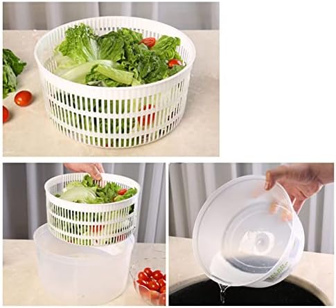 Pingping multifuncional de 3 litros de desidratador vegetal desidratador de desidratador de legumes de lavagem doméstica Manual da cesta de cozinha recipientes de cerâmica com tampas
