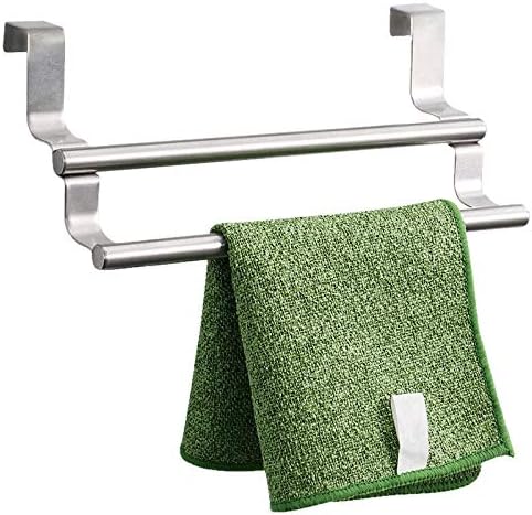 Slsfjlkj 2 camadas aço inoxidável toalha de toalha prateleira de armazenamento de pano de vaso sanitário para armário de banheiro de cozinha
