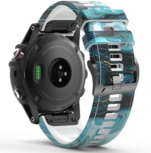 DJDLFA 26 mm Silicone Redunda rápida Band para Garmin Fenix ​​7 7x 6 6x Pro 5x 5 mais 3 h Mk2 EasyFit Smart Watch Wrist