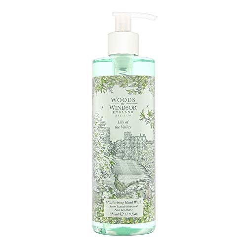 Woods of Windsor Lily of the Valley hidratante lavagem das mãos para mulheres por - 11,8 onças / 350 g, 11,8 fl onça