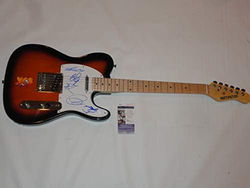 Sim, guitarra elétrica assinada Sunburst Jon Anderson Howe Wakeman White 5x JSA COA