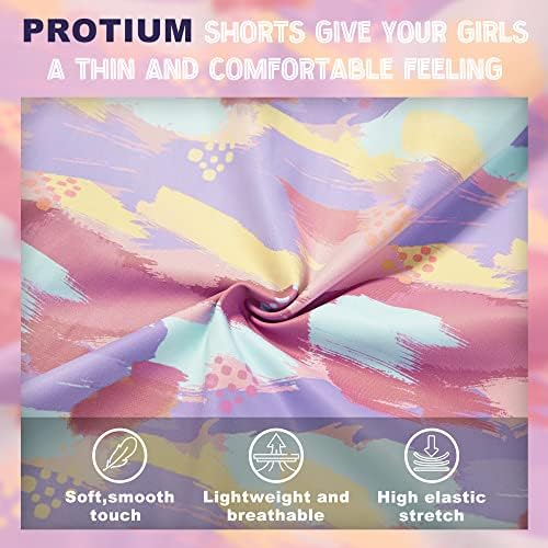 Shorts atléticos de protium para meninas adolescentes, desgaste ativo de desempenho para dança de futebol de basquete de vôlei