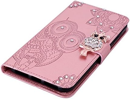 CACO CCSMALL PARA MOTOROLA MOO G22 Com bolso de cartões de crédito, Glitter Bling Diamond Pu Carteira de Couro Phone Carca Capa