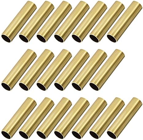 Osowin [20 PCs] Tubo redondo de latão de 30 mm de 7 mm OD0,5mm espessura da parede, tubulação de tubo de metal de cobre sem costura