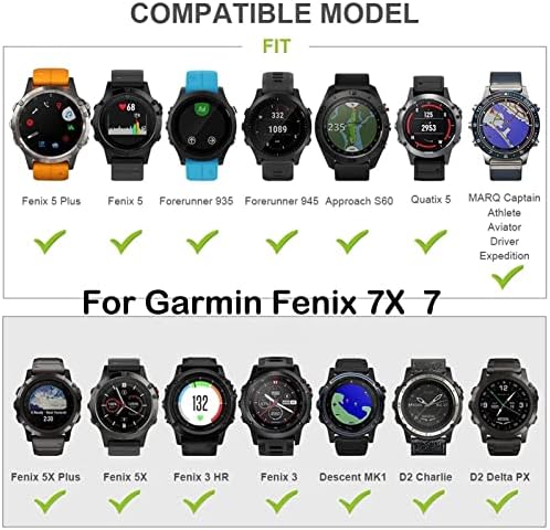 PCGV Silicone Quickfit Watch Band tapas para Garmin Fenix ​​7 7x 6 6x Pro 5x 5 3HR Enduro 935 945 D2 Smart Watch Band 22 26mm