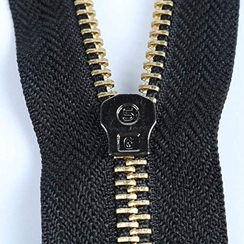 HAVEFUN Costura suprimentos de metal zíper para costurar 60cm 70cm 80cm 5# jaqueta aberta zípeira zíper